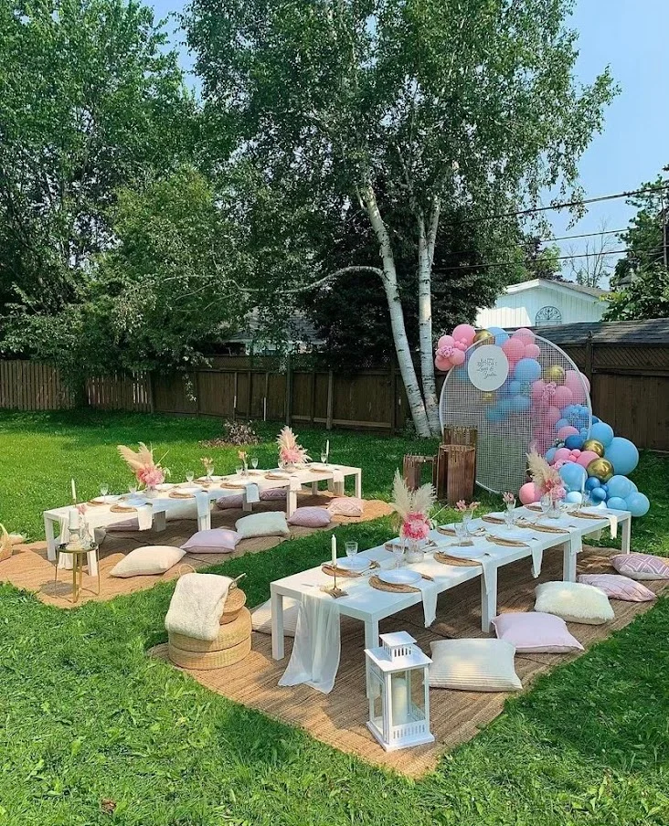 Luxury pop-up picnic setup styled by Luxe Picnics Toronto