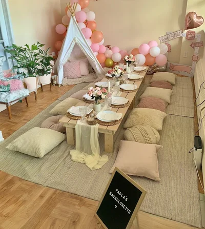 Luxury pop-up picnic setup styled by Luxe Picnics Toronto